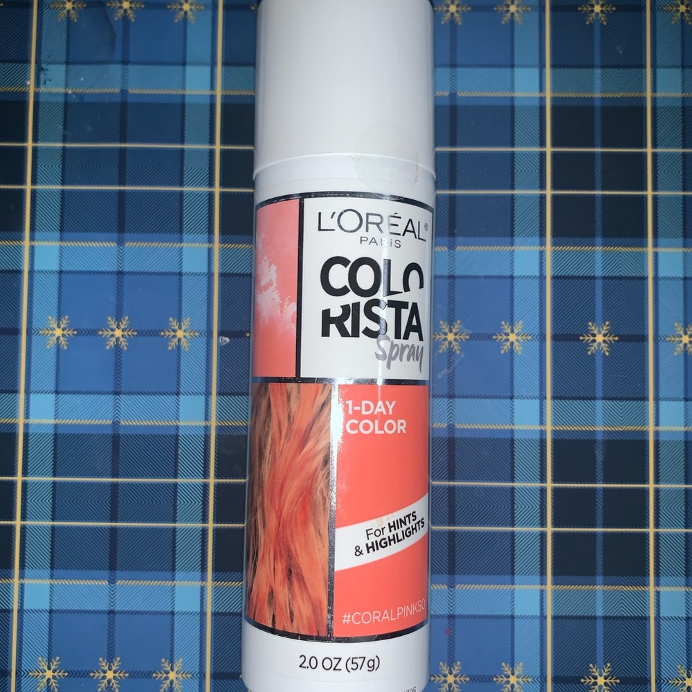 L'Oreal ColoRista 1-Day Color Temporary Hair Color #50 Coral Pink          A28-1